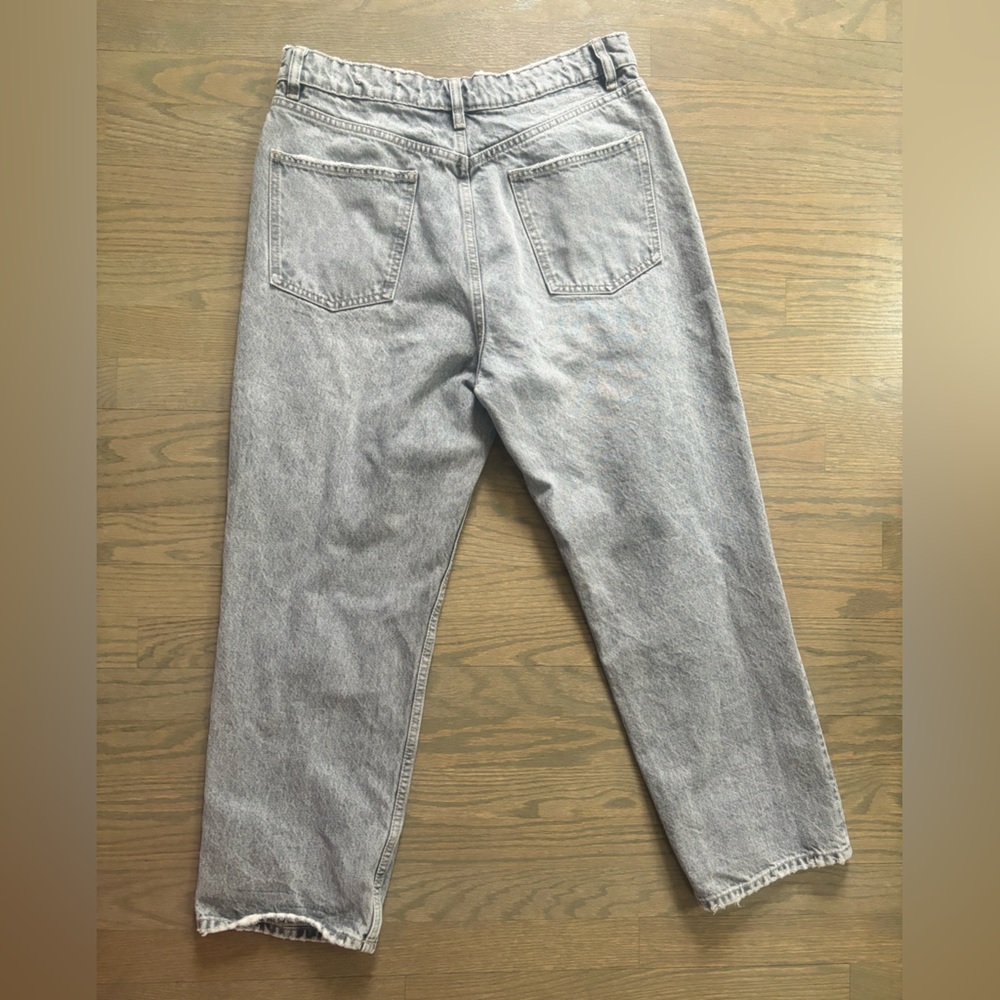 Zara grey high waist Mom Jeans women’s size 12 - Picture 5 of 6